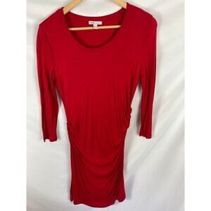 MNG by Mango Gathered Side Bodycon Dress Size Small